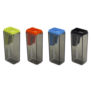 Точилка INFORMAT OFFICE с контейнером ассорти корпус пластик 1 отвер. в дисплее индив.штрих-код