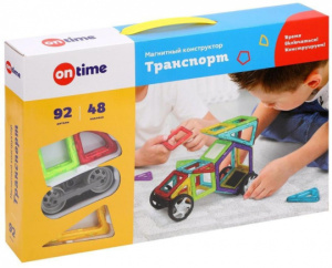 Конструктор магнитный /Транспорт/, 92 детали