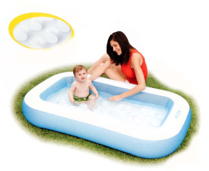 Бассейн надувной Rectangular Baby Pool 166х100х28см. (от 1-3-х лет) (Китай)