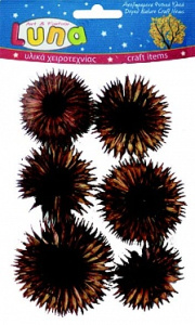 0620171 Сухоцветы цветы коричневые 12 шт