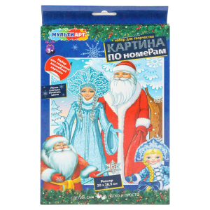 Холст для росписи 28,5*20 новый год МУЛЬТИ АРТ в кор.48шт