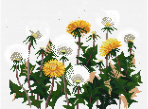 Набор для вышивания крестиком 6045-14 Озорные одуванчики