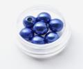 Бусины под жемчуг синий 8мм (2гр)