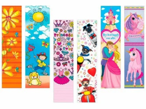 закладка с таблицей умножения цветы картон