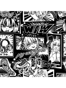 Обложка на паспорт Аниме комикс ПВХ ОП-1298