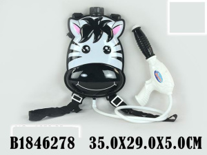 Водный пистолет (35см) /Зебра/ (с резервуаром, 1170 мл, дальность стрельбы 9 м) (арт. И-8840)