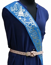 Лента Выпускник ПЭ синяя без года 2314