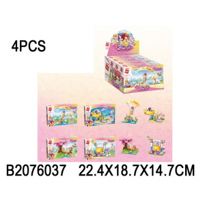Конструктор пласт. атракцион, с фигуркой, в ассорт. в кор. в дисплее 1 шт