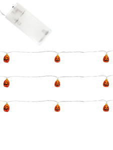 Гирлянда с насадками /Дух праздника/, 2 м, 10LED ламп, работает от 2AA (не в комплекте)  ГН-2573