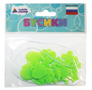 Набор бусин /Красотульки/ (зеленый) 1/100