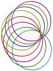 ОБРУЧ (диаметр 60 см, ассорти) (Арт. ОГ-6943) кратно 10