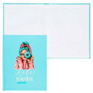 /SVETOCH/   Бизнес-блокнот, матовая ламинация + выборочный лак,   64ББТ5_4_5_1   A5+   64 л.  .  кле