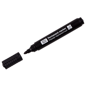 Маркер перманентный OfficeSpace /8004А/ черный, пулевидный, 3мм 265705