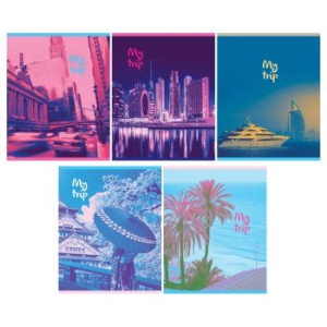 Тетрадь 96л., А5, линия BG /Мое путешествие/, суперэконом