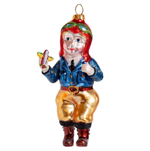 Мальчик авиатор (стекло) 5х5х14 см