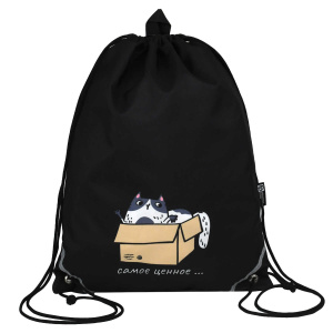 Мешок-рюкзак для обуви Феникс+, арт.72330/ 25 КОТ-СОКРОВИЩЕ (36х48 см, полиэстер, сублимационная печ