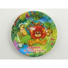 176178  НАБОР ИЗ 6-ТИ ТАРЕЛОК /ВЕСЁЛЫЙ ПРАЗДНИК/ ДИЗАЙН /ЛЬВЁНОК И ЧЕРЕПАХА/ 18СМ В РУСС. ПАК. в кор