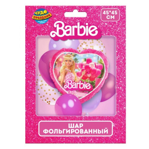 Фольгированный шар -звезда барби ЧУДО ПРАЗДНИК в кор.100*10шт