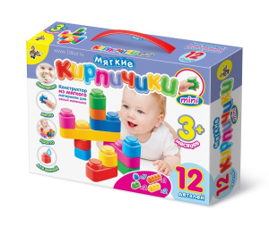 Конструктор /Мягкие кирпичики мини/ 12 дет