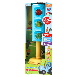 Обучающий СВЕТОФОР. 30 песен, стихов и звуков СИНИЙ ТРАКТОР в кор. Умка в кор.36шт