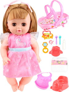 Кукла /Маленькая Алана/ (пьет, писает, звук, с аксесс., закрывает глаза) ( Арт. Y14429773)