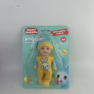 Пупс неозвуч Малышарики 12см, можно купать, на блистере КАРАПУЗ в кор.120шт