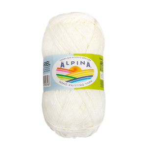 Пряжа ALPINA /ARIEL/   98% акрил, 2% пайетки     50 г  150 м ± 10 м 02 экрю (10702070/190221/0042702