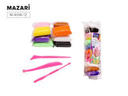 Mасса для лепки, 12 цветов по 13 г, пластиковые стеки 3 шт в комплекте, ОПП-упаковка