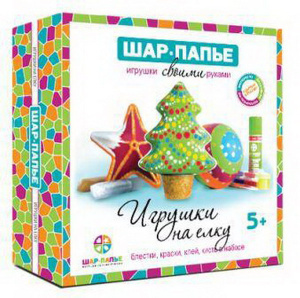 Набор Игрушки на елку Шар-папье