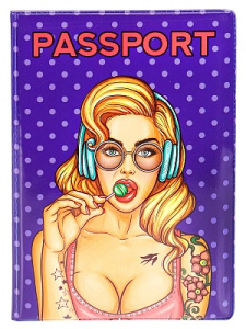 Обложка на паспорт /Girl/ (ПВХ) ОП-4173