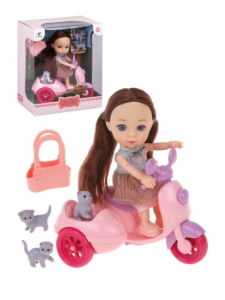 Игр. наб. /На прогулке/, в компл. кукла, предм. 5 шт.