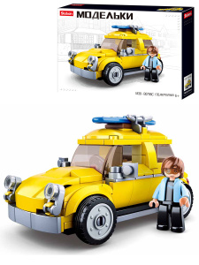 Конструктор пластиковый. SLUBAN Автомобиль (176 деталей). Арт. M38-B0706C