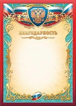 Благодарность фольга 2111
