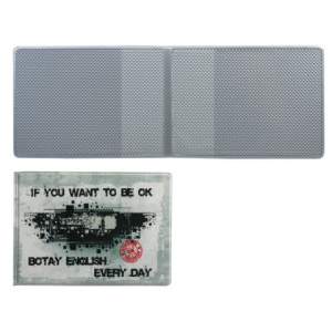 Обложка для пластиковых карт, дорожных билетов, студенческих билетов /IF YOU WANT/, кожзаменитель, /