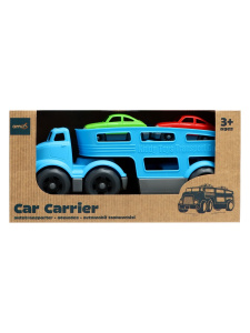 Грузовик - автовоз детский, с 3 машинками, цвет МИКС