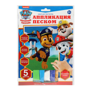 Аппликация песком матовая Щенячий Патруль щенячий патруль МУЛЬТИ АРТ в кор.100шт