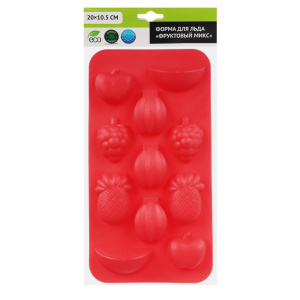 Форма для льда /Фруктовый микс/, 20х10,5см, ТПР (10702070/280423/3173310, Китайская Народная Республ