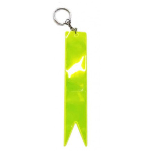 ПВХ Брелок /флажок/ белый+лимонный 6389