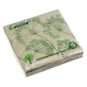 57005 Салфетки бумажные 33*33 см, 2-слойные,Крафт/Гармония/ 25 шт/Bouguet eco-triendly (57005 из кор