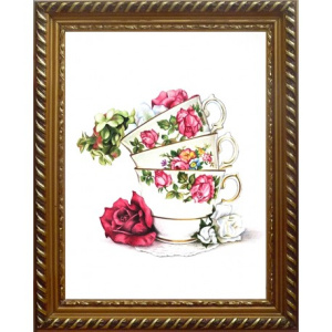 Картина стразами /Чайная композиция/ (АЖ-1436)