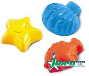 Формочки Морской микс, в ассорт.