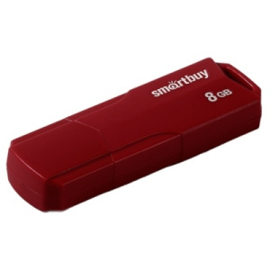 Память Smart Buy /Clue/  8GB, USB 2.0 Flash Drive, бордовый SB8GBCLU-BG