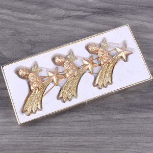 Подвеска новогодняя /Ангел на звезде/ 3шт