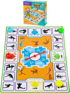 Игра настольная /Спорт игра/(21х20,5х4,6)(разм. игр.поля 37х27, 4 крышки,1 кубик) ( Арт. Y25458047)
