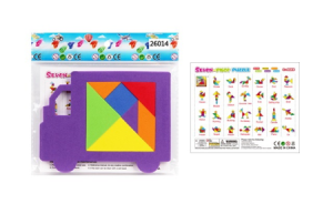 Танграм. Состав: Танграм - 7 элементов, подложка. Материал: ЭВА. Элементы питания: нет. Индивидуальн