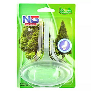 NEW GALAXY Освежитель для унитаза подвесной /Лес/ 40гр. 1шт, блистер