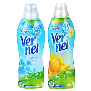 Кондиционер для белья VERNEL Свежесть летнего утра/Свежий бриз,0,91л,2049261,2203007