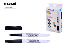 Маркер перманентный BELAR, ЧЕРНЫЙ, пулевидный наконечник, ширина линии письма 1.5мм, картонная упако