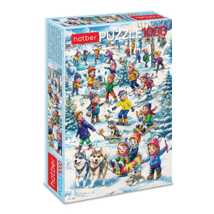 ПАЗЛЫ 1000 элементов А2ф 680х480мм  -Зимние радости-