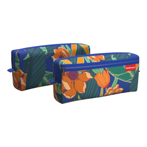 Пенал квадро с двумя отделениями ErichKrause® 210x100x50мм Exotic Flowers